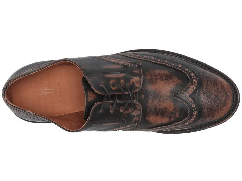 フライ メンズ シューズ オックスフォード ウィングチップ Frye Paul Wingtip Black Brush Offull Grain ブラック