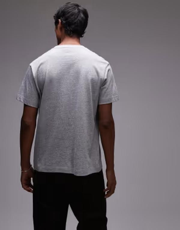 アルケット メンズ トップス Tシャツ ジャージー ARKET heavy weight jersey tshirt in light Gray グレー