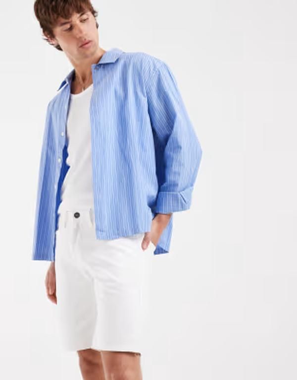 ブレンド メンズ ボトムス ハーフパンツ・ショーツ スリムフィット ショートパンツ デニム BLENDenim slim fit shorts Offwhite オフホワイト