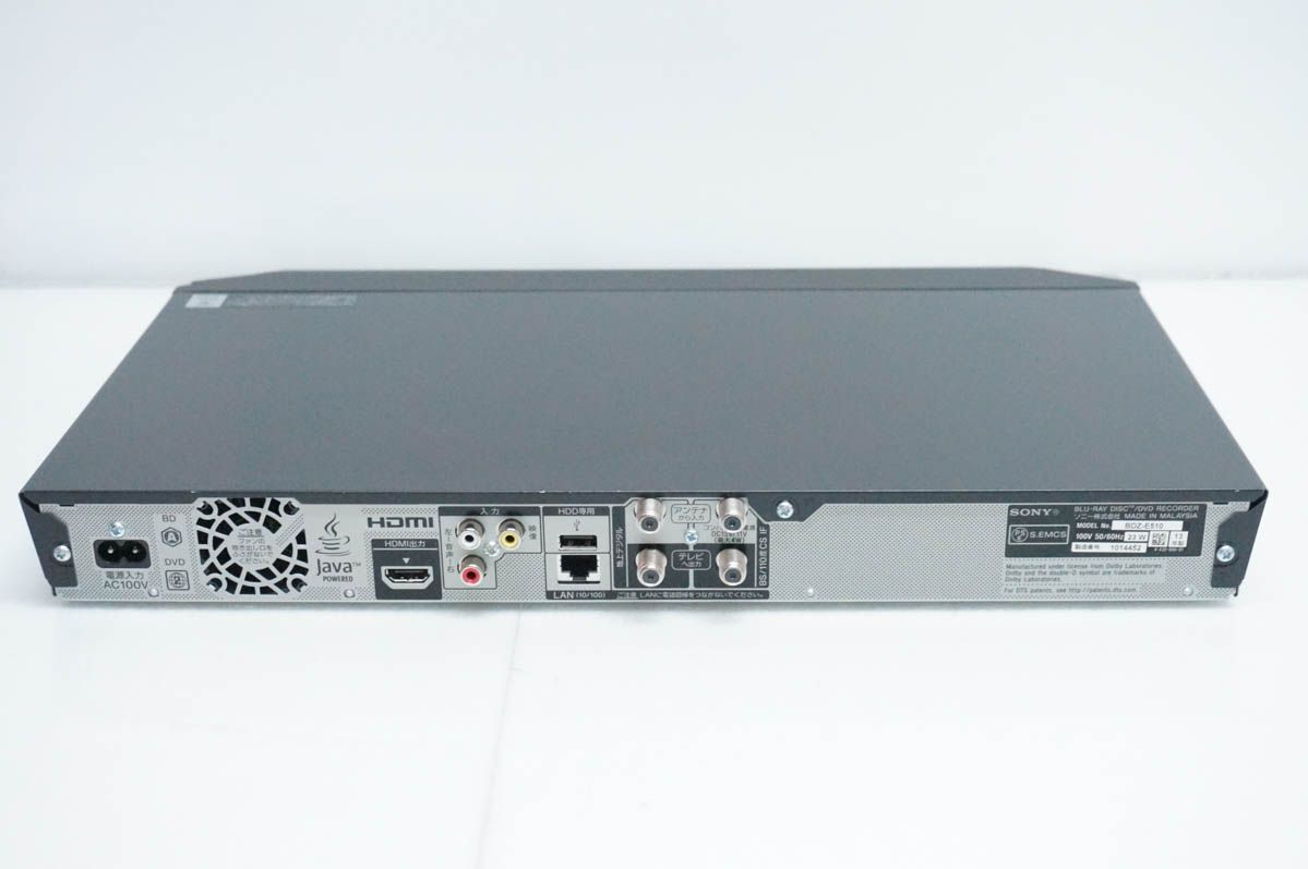 中古】SONYソニー ブルーレイレコーダー BDZ-E510 HDD500GB ブルーレイ
