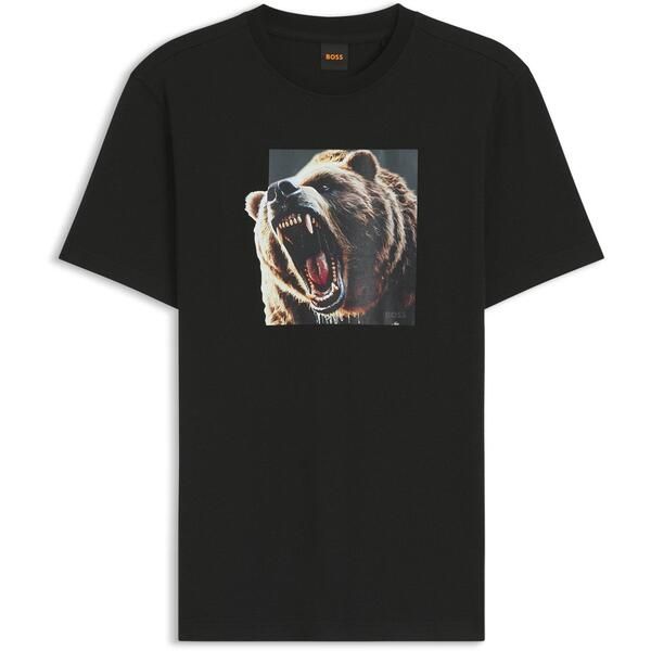 ボス メンズ トップス Tシャツ Boss Mens Doberman TShirt Black ブラック