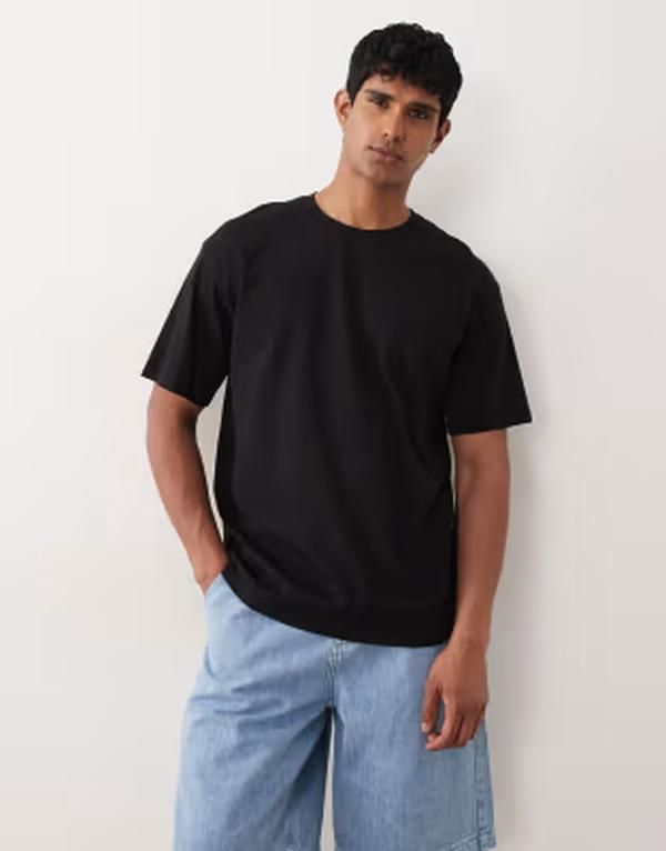 ジャック アンド ジョーンズ メンズ トップス Tシャツ Jack Jonessentials tshirt Black ブラック