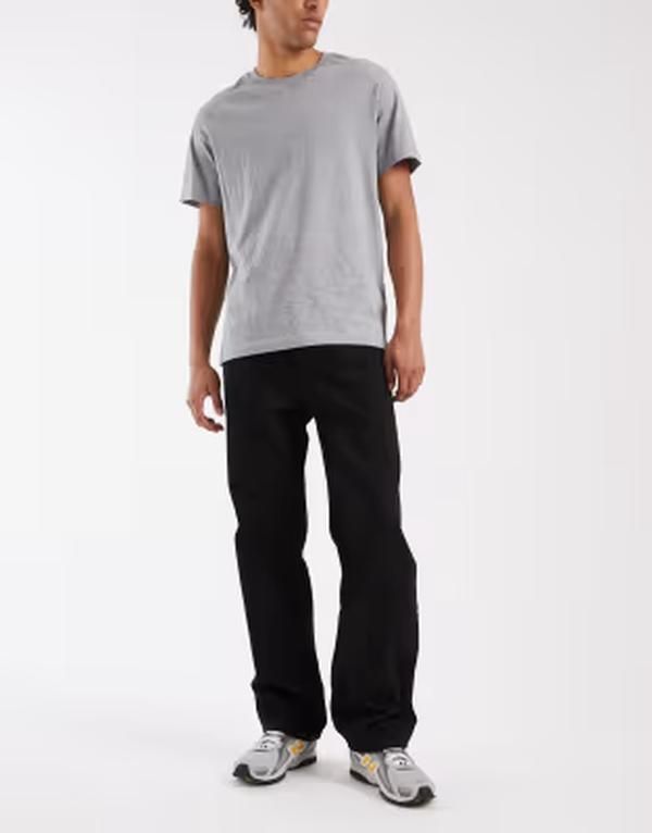 ブレンド メンズ ボトムス デニムパンツ ストレート ジーンズ BLEND loose fit straight leg jeans wash Black ブラック