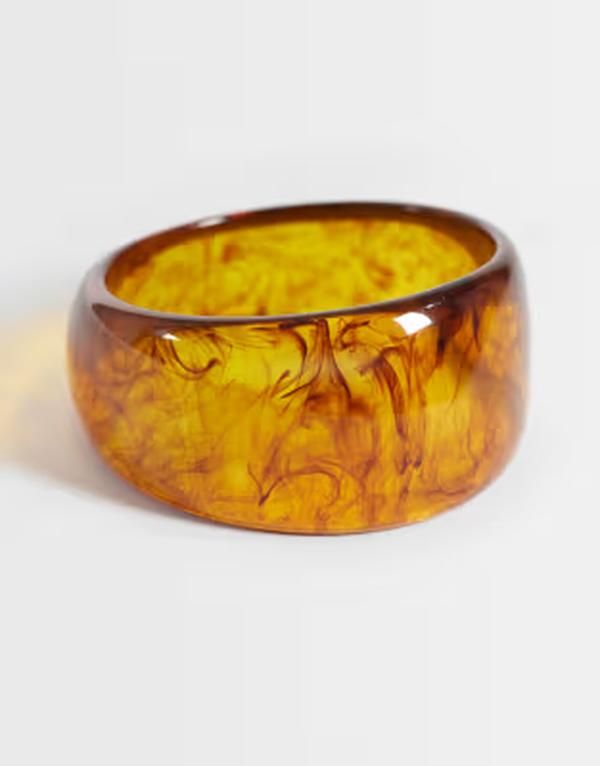アクセサライズ レディース アクセサリー ブレスレット・バングル・アンクレット Accessorize chunky resin bangle BROWN ブラウン