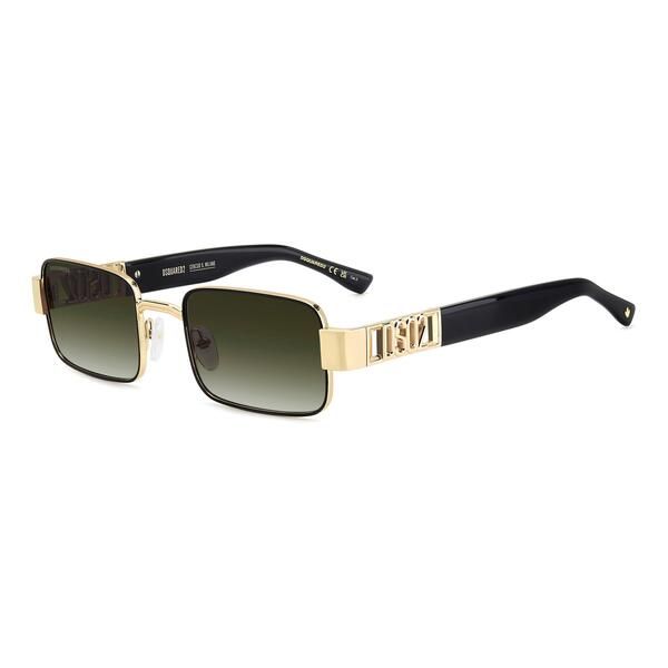 ディースクエアード メンズ アクセサリー サングラス・アイウェア DSquared2 DSQ Sun Rectangular Sn63 Matte Gold ゴールド
