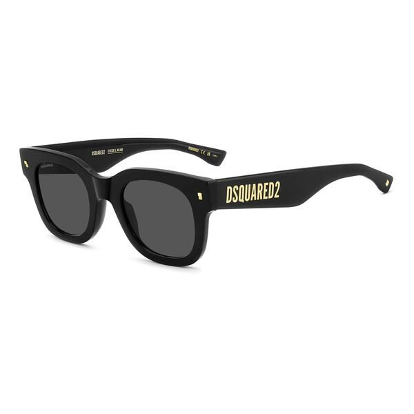 ディースクエアード メンズ アクセサリー サングラス・アイウェア DSquared2 DSQ Sun Round SunGlsn63 Black ブラック
