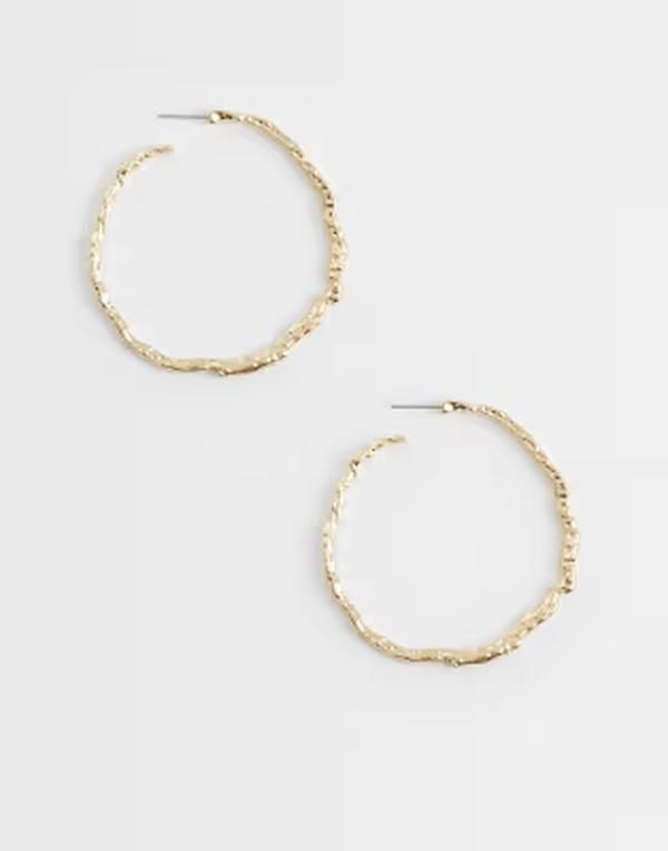 デザインビーロンドン レディース アクセサリー ピアス・イヤリング DesignB London large hamme red hoops GOLD ゴールド