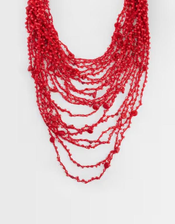 エイソス レディース アクセサリー ネックレス・チョーカー・ペンダントトップ レース ASOS DESIGN Limitedition multirow faux semiprecious chipp