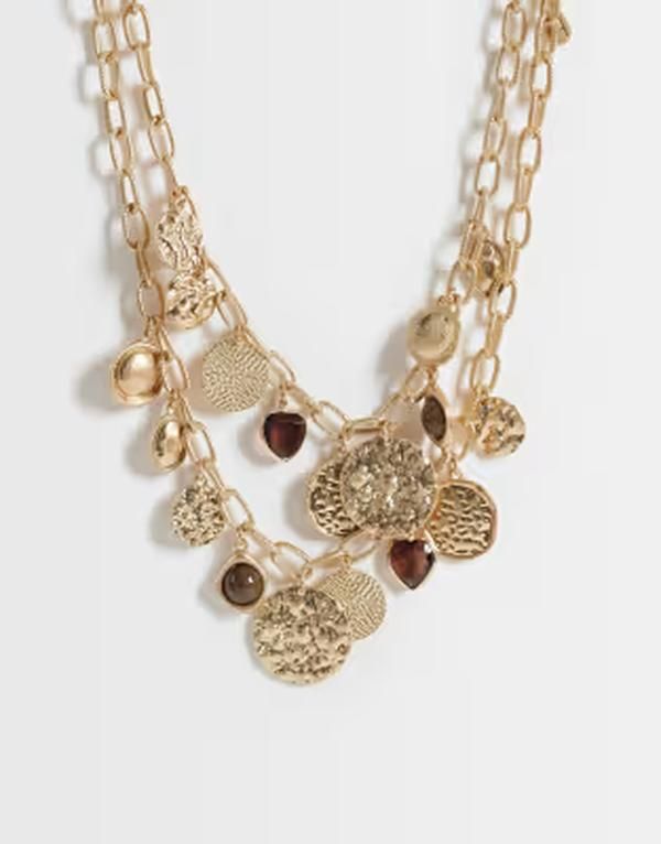 アクセサライズ レディース アクセサリー ネックレス・チョーカー・ペンダントトップ レース Accessorize 2pack coin charm necklaces GOLD ゴールド