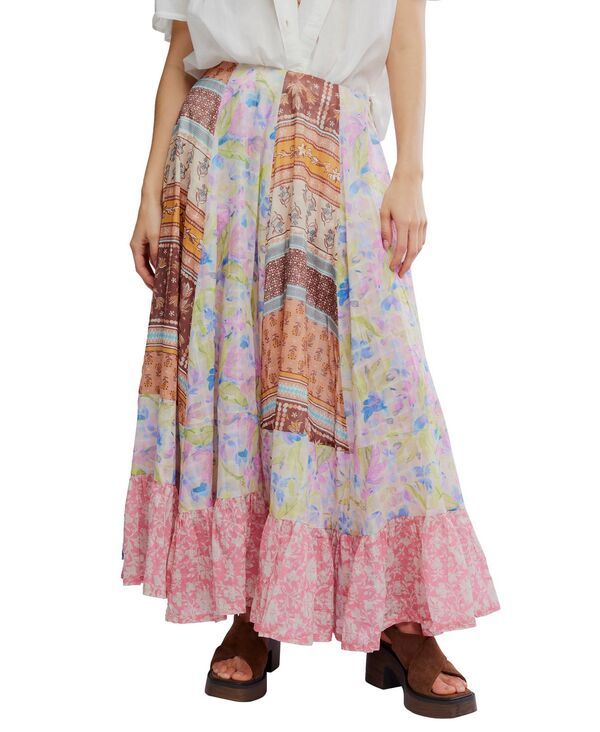 フリーピープル レディース ボトムスカート プリント コットン マキシ Free People Womensanta Eulalia Printed PullOn Cotton Maxi Skirt