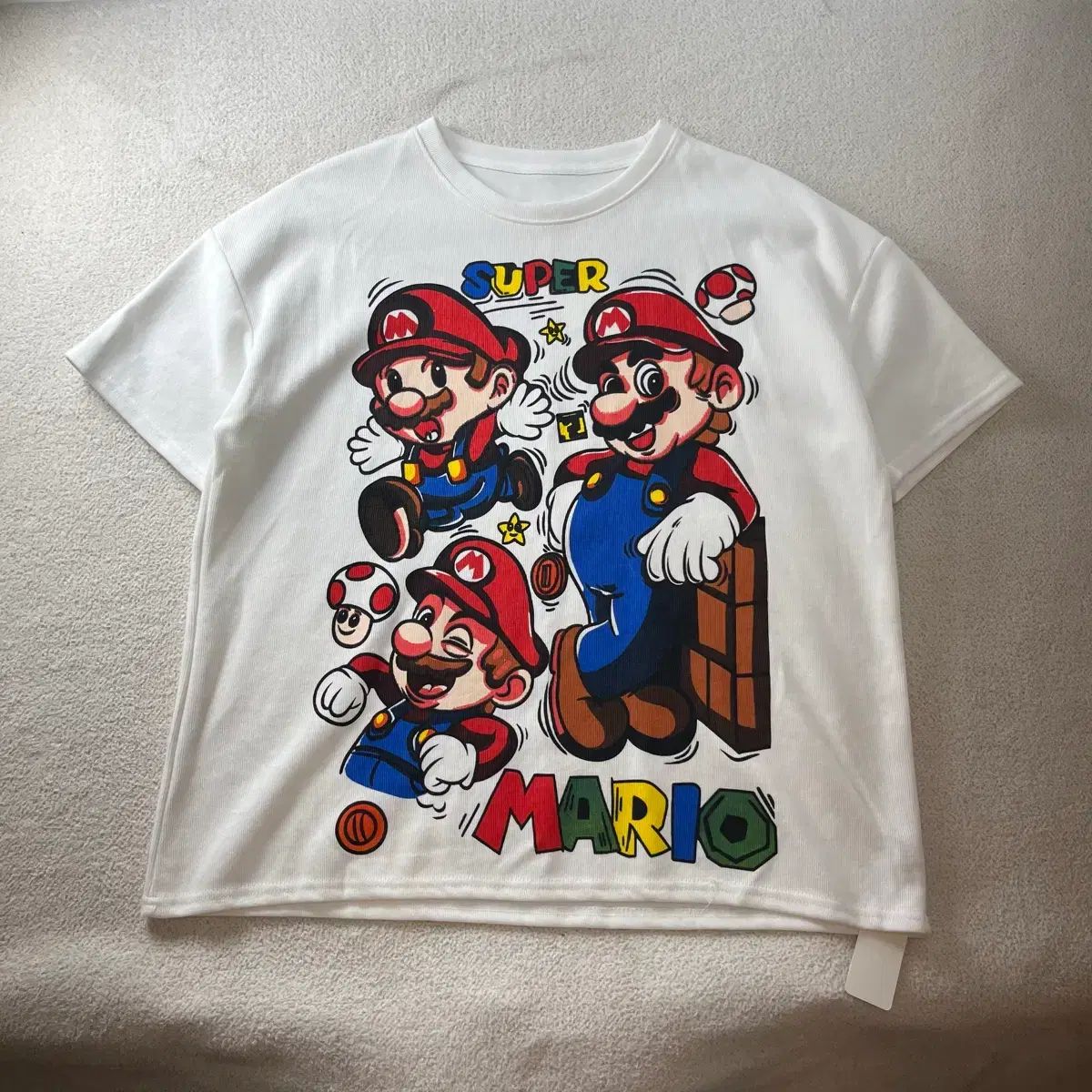 105 スーパーマリオ ヴィンテージ オーバーサイズ 半袖Tシャツ
