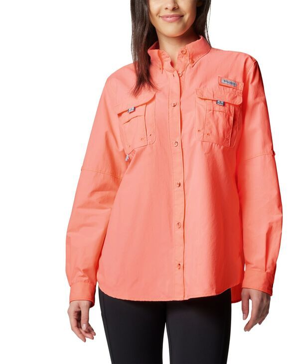 コロンビア レディース トップス シャツ 長袖 Columbia Womens Bahama II LongSleeve Top Tiki Pink ピンク