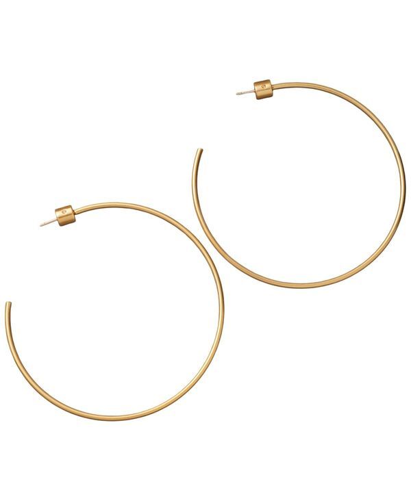 ダナ キャラン ニューヨーク レディース アクセサリー ピアス・イヤリング Donna Karanew York GoldTone Drama C Hoop Earrings Gold ゴールド