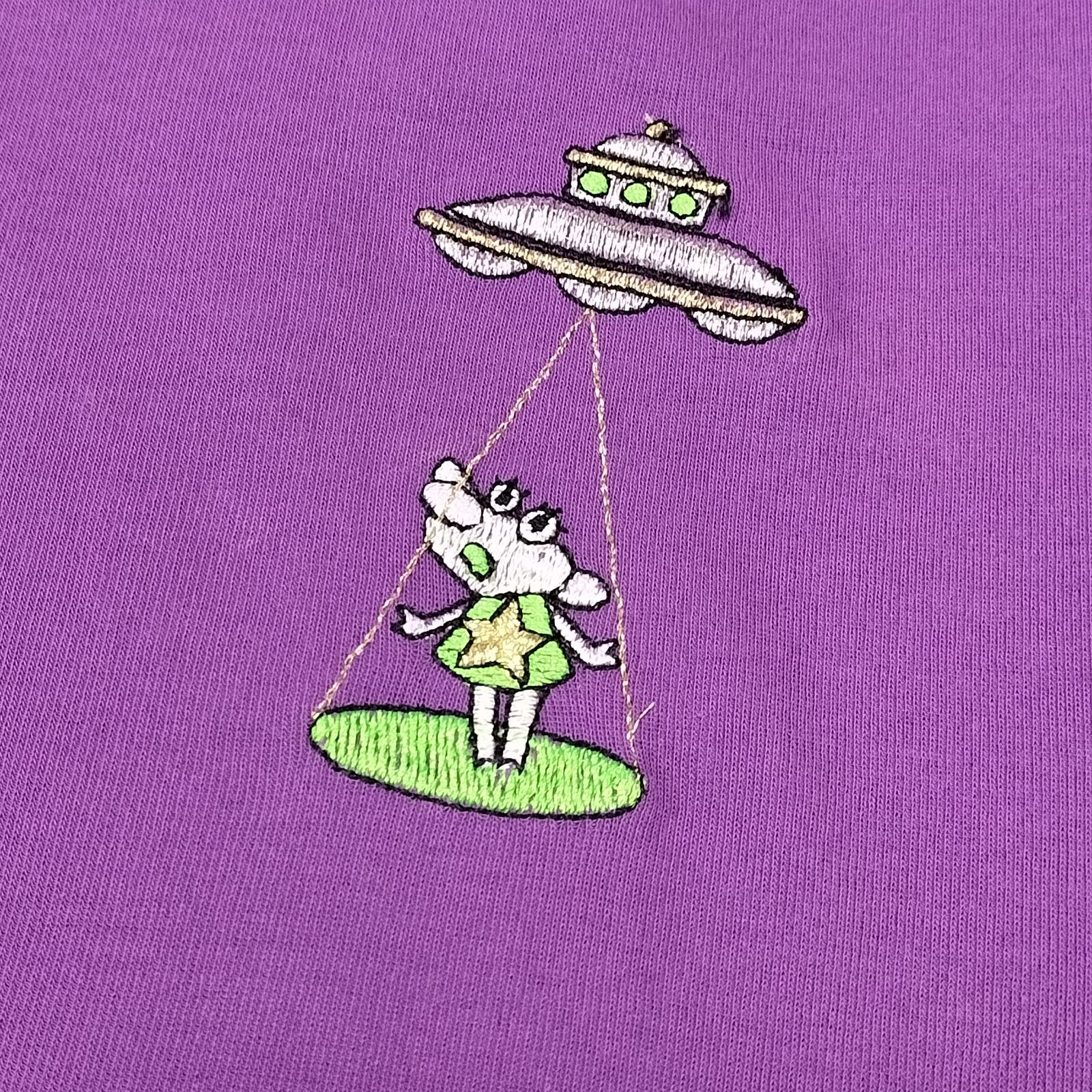 アルベロベロ　オレボレブラ　ブタさん　刺繍　シャボン玉モチーフ　インディゴ染め OLLEBOREBLA オレボレブラ アルベロベロ 刺繍 ぶたさん UFO タンク