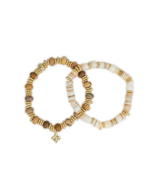 パトリシアナシュ レディース アクセサリー ブレスレット・バングル・アンクレット Patricia Nash GoldTone Plated Wood Butterfly Stretch Bracel