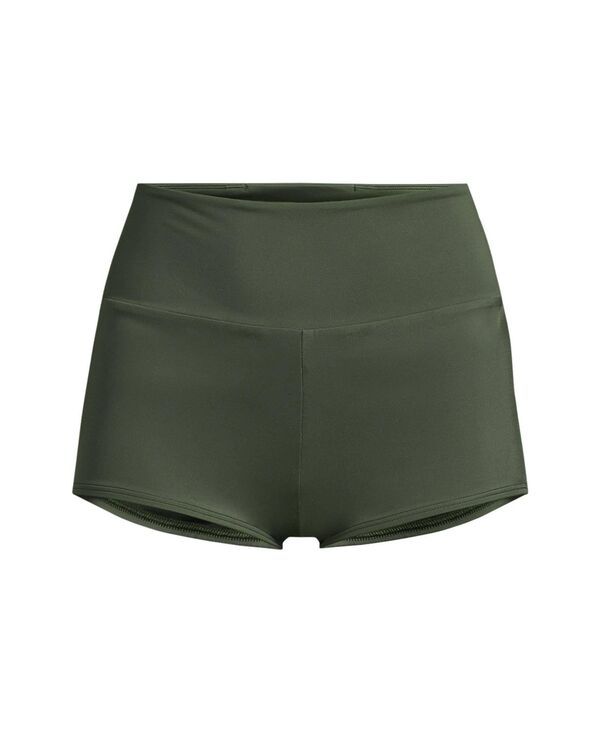 ランズエンド レディース ボトムス ハーフパンツ・ショーツ ショートパンツ Lands End Womens Tugless High Waisted Swim Boy Shorts Rich oli