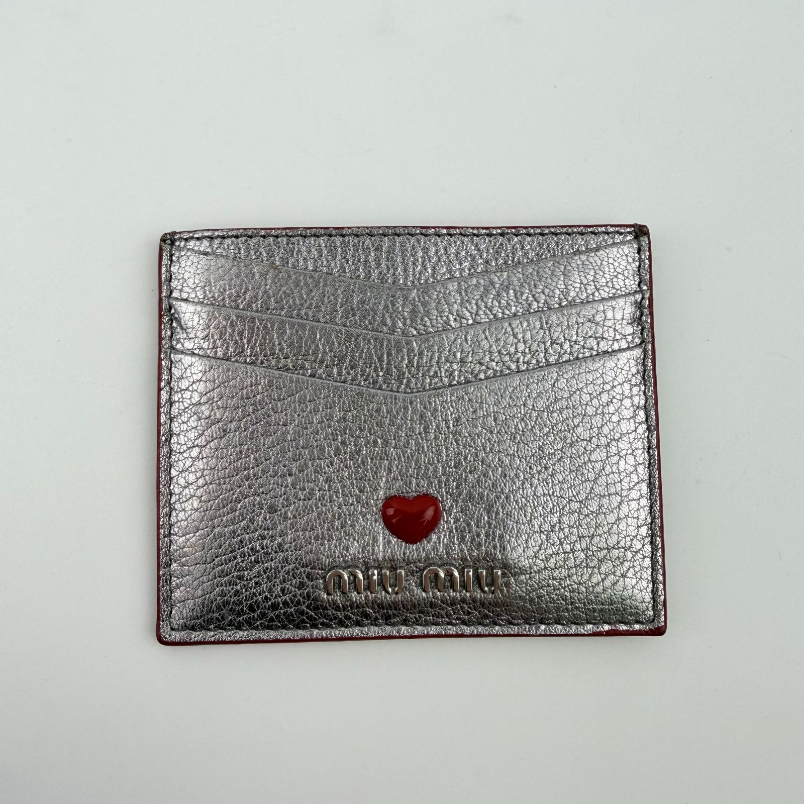 中古】MIU MIU ミュウミュウ マテラッセ ハート カードケース コイン
