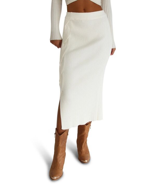 ベルアンドブルーム レディース ボトムスカート ミディ ニット Belle Bloom Womens All My Life Knit Midi Skirt Cream クリーム