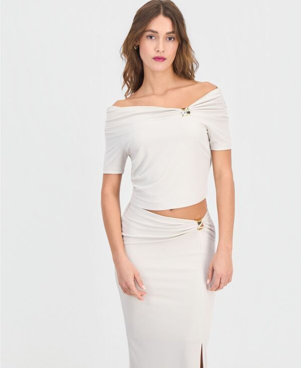 ゲス レディース トップス シャツ GUESS Womens Brigitte OffTheShoulder Top Lovers Beach