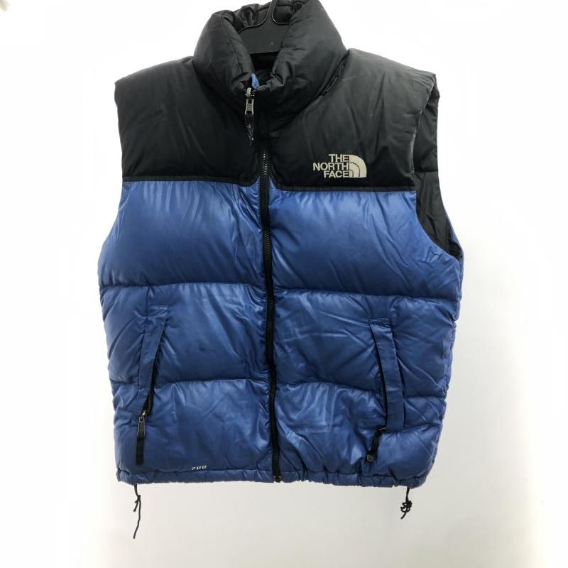 中古】THE NORTH FACE ダウンベスト M ブラック/ブルー[66] - メルカリ