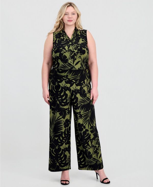 アンクライン レディース ボトムス カジュアルパンツ プラスサイズ Anne Klein Plusize PullOn HighRise WideLeg Pants Bay Leaf Anne Bla