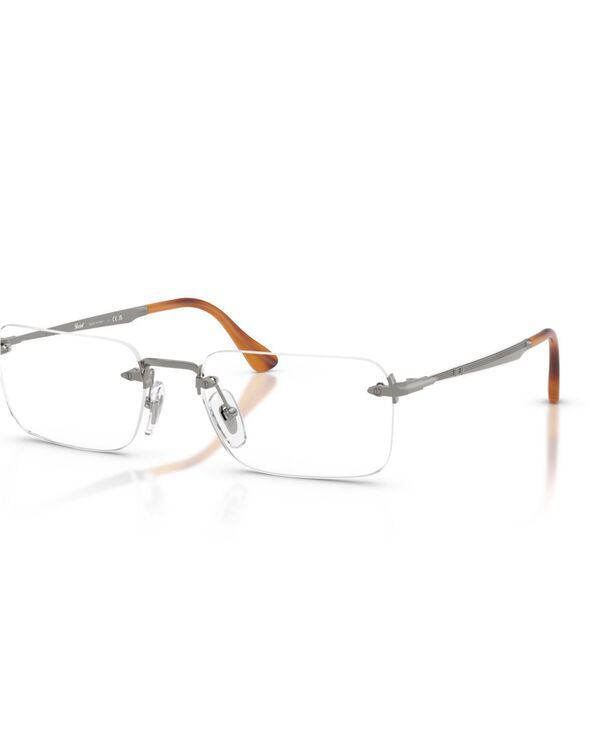ペルソル レディース アクセサリー サングラス・アイウェア Persol Unisex Rectangle Metal PO1030V Luc Eyeglasses Gunmetal ガンメタル