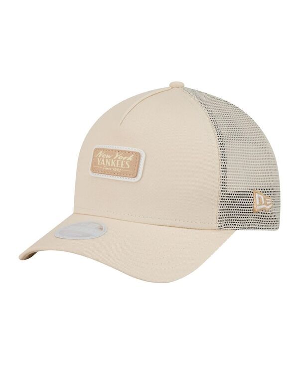 ニューエラ レディース アクセサリー 帽子 New Era Womens Light Beige New York Yankees Tonal Patch 9FORTY MCrown AFrame T
