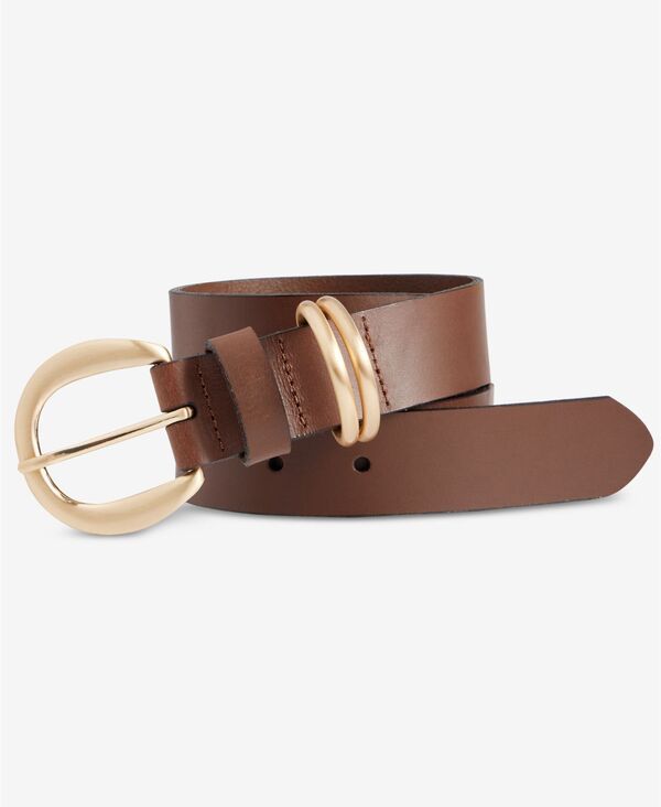 アイエヌシー インターナショナル コンセプト レディース アクセサリー ベルト レザー INC International Concepts MultiLoop Keeper Leather Belt