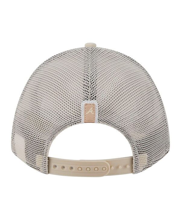 ニューエラ レディース アクセサリー 帽子 New Era Womens Light Beige Atlanta Braves Tonal Patch 9FORTY MCrown AFrame Tru