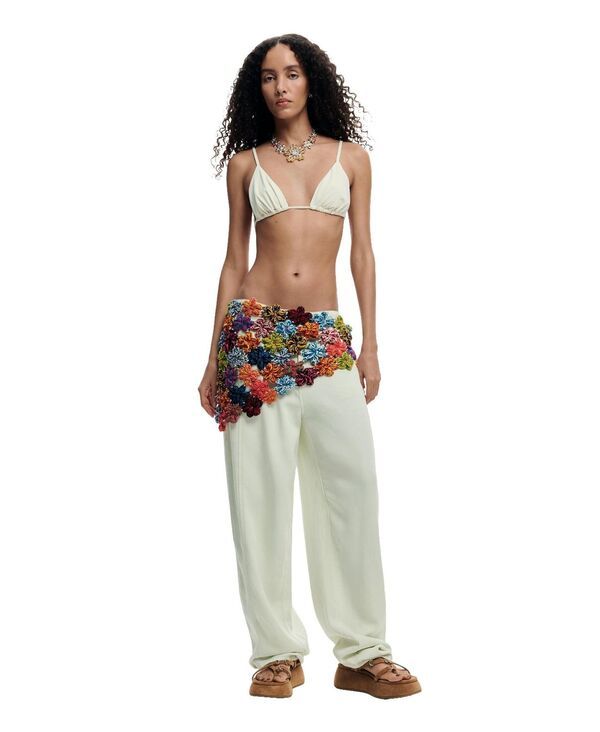 デジグアル レディース アクセサリー マフラー・ストール・スカーフ Desigual Womens Crochet flower pareo Multi マルチカラー