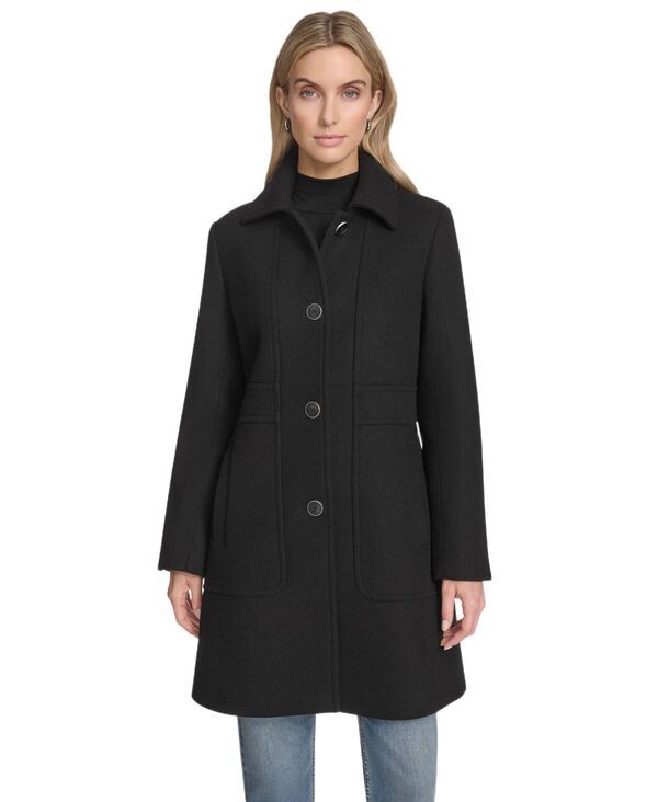 アンドリューマーク レディース アウター コート ウール Andrew Marc Womens Emmeline Wool Blend Slim Coat Black ブラック