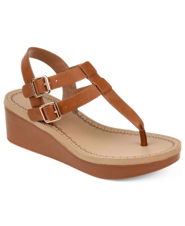 ジュルネ コレクション レディース シューズ サンダル プラットフォーム Journee Collection Womens Bianca Double Buckle Platform Wedge S