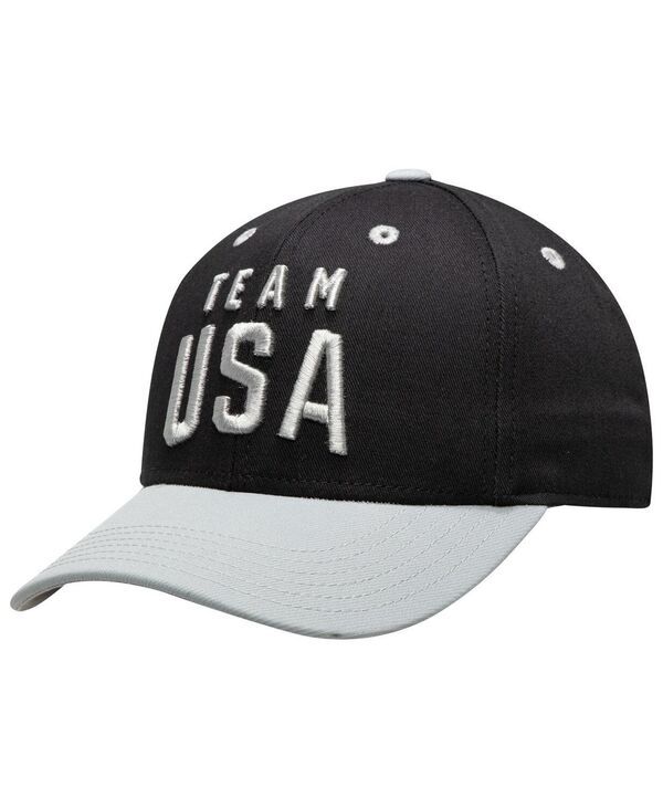 アウタースタッフ レディース アクセサリー 帽子 Outerstuff Big Boys Black and Gray Team USA Latitude TwoTone Structu red Ad
