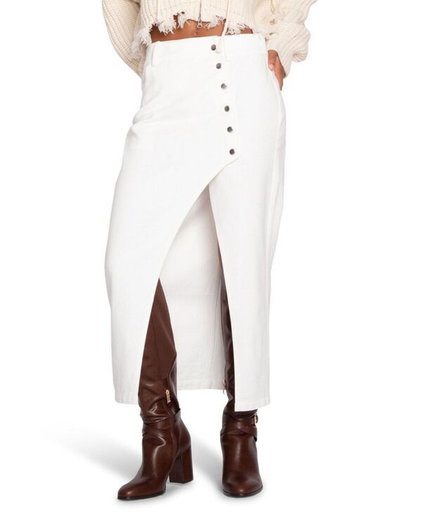 ベルアンドブルーム レディース ボトムスカート ミディ デニム Belle Bloom Womens Cant Forget You Denimidi Skirt Offwhite オフホワイト