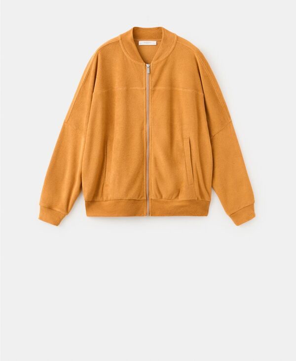 マンゴ レディース アウター ニット・セーター パイル コットン カーディガン MANGO Womens Terry Cotton Cardigan Sweater Orange オレンジ 20,576円