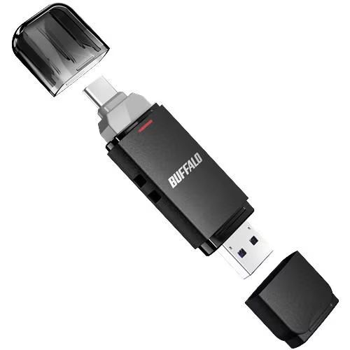 BUFFALO SSD-SD500U3-BA USB 3.2(Gen2) Type-C／Type-A両対応 スティック型SSD 500GB 16,790円