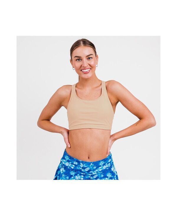 カリプサ レディース 水着 トップのみ Calypsa Womens Racerback Swim Bra with Removable Cups Honey