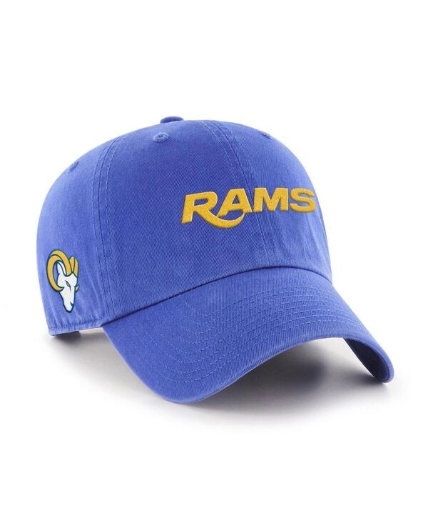 47 ブランド メンズ アクセサリー 帽子 47 Brand Mens Royalos Angeles Ramscript Clean Up Adjustable Hat Royal