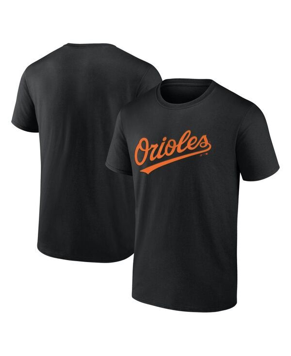 ロゴアスレチック メンズ トップス Tシャツ Logo Athletic Mens Black Baltimore Orioles Wordmark TShirt Black ブラック