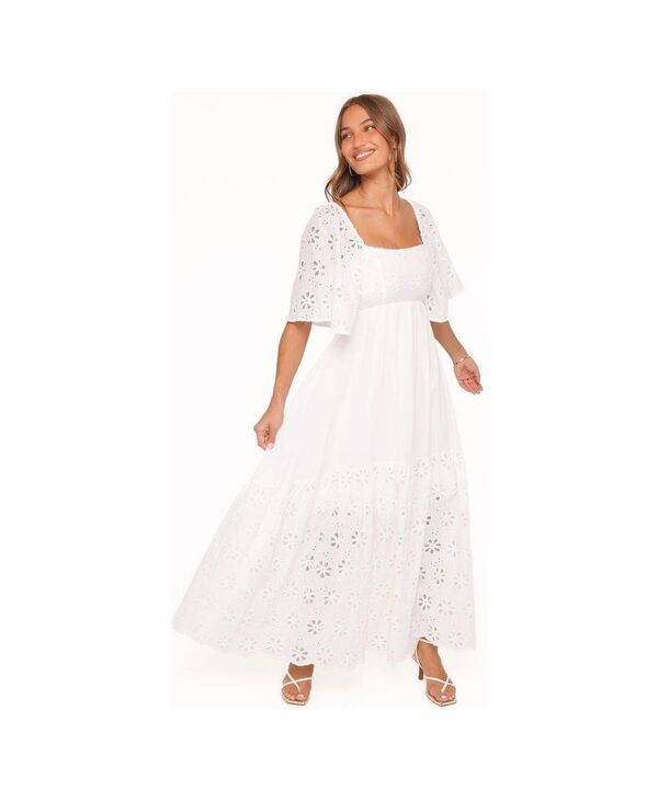 Petal and Pup レディース トップス ワンピース マキシ Petal and Pup Womens Xana Maxi Dress White broderie ホワイト