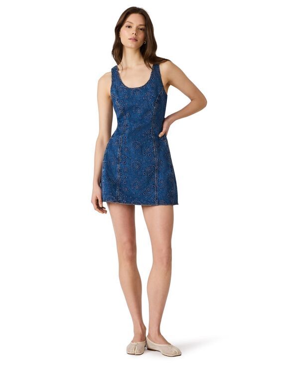 スティーブ マデン レディース トップス ワンピース ミニ Steve Madden Womenscoop Neck Mini Dress Blue Depths ブルー 29,850円