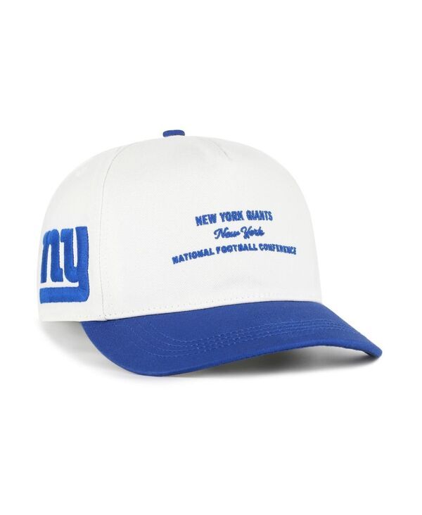 47 ブランド メンズ アクセサリー 帽子 47 Brand Mens White New York Giants Contemporary TwoTone Hitch Adjustable Hat