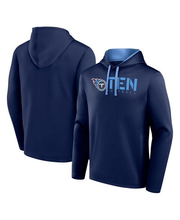 ロゴアスレチック メンズ アウター パーカー・スウェット Logo Athletic Mens Navy Tennessee Titans Head Start Pullover Hoodie Nav