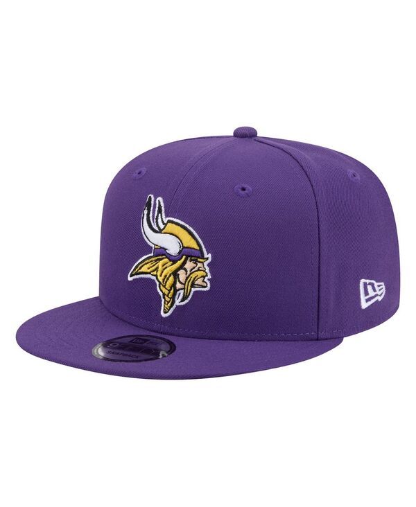 ニューエラ メンズ アクセサリー 帽子 New Era Mens Purple Minnesota Vikings 9FIFTY Snapback Hat Purple パープル