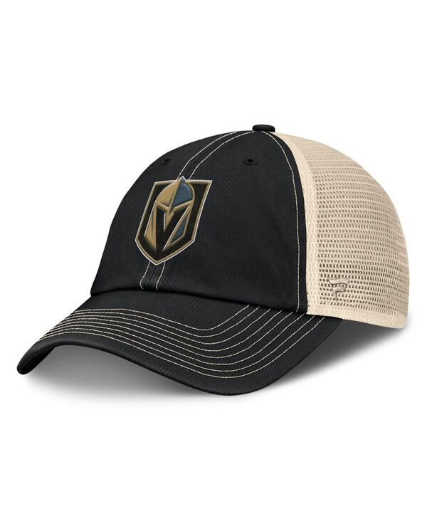 ファナティクス メンズ アクセサリー 帽子 Fanatics Mens BlackNatural Vegas Golden Knights Rival Trucker Adjustable Hat B 8,725円