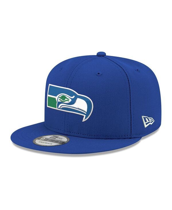ニューエラ メンズ アクセサリー 帽子 New Era Mens Royal Seattle Seahawks 9FIFTY Snapback Hat Royal