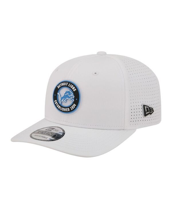 ニューエラ メンズ アクセサリー 帽子 New Era Mens White Detroit Lions COOLERA 9SEVENTY Adjustable Hat White ホワイト