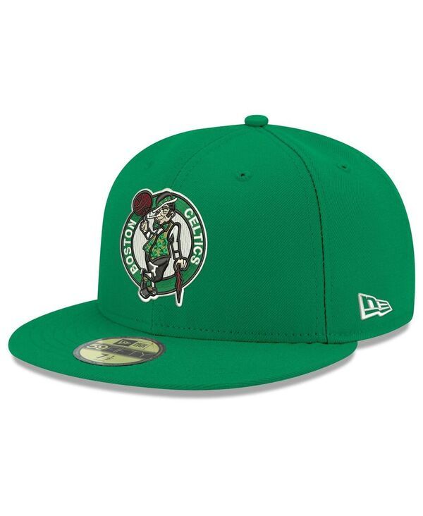ニューエラ メンズ アクセサリー 帽子 New Era Mens Kelly Green Boston Celtics Team Color 59FIFTY Fitted Hat Kelly Gree