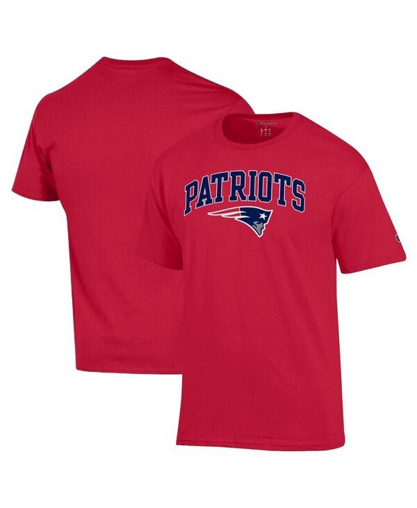 チャンピオン メンズ トップス Tシャツ ロゴ Champion Mens Red New England Patriots Arch Over Logo TShirt Red レッド