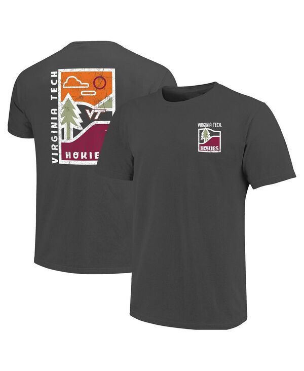 イメージワン メンズ トップス Tシャツ ミニ グラフィック Image One Mens Graphite Virginia Techokies Comfort Colors Minimal Vis
